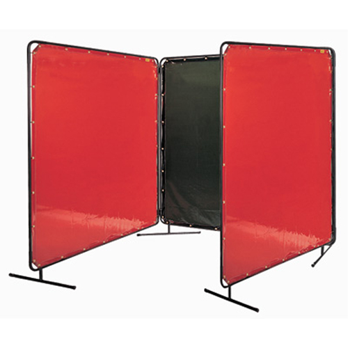NT888 Welding Screen and Frame, Yellow, 6' x 6'