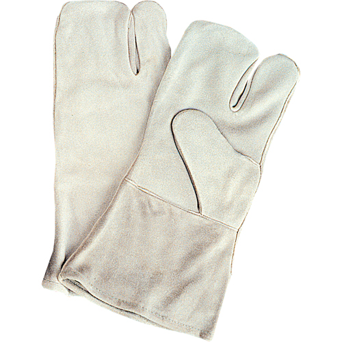 SAO131 Gants de soudeur d'usage standard, Cuir de vache refendu, Taille Grand