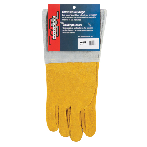 SM599R Superior Fit TIG Welding Gloves, Split Deerskin, Size Large