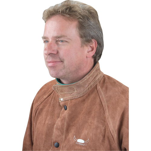 SHJ676 Welding Jacket, Leather, 4X-Large, Lava Brown