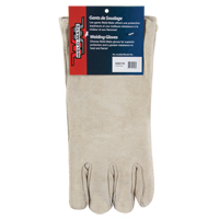 SAN277R Premium Welder's Gloves, Split Cowhide, Size Large