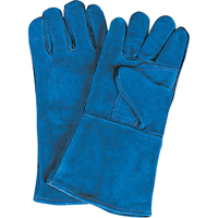 SAO128 Double Palm & Thumb Welding Gloves, Split Cowhide, Size Large