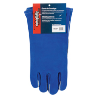 SAO128R Double Palm & Thumb Welding Gloves, Split Cowhide, Size Large