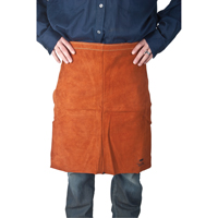 TTU392 Leather Apron, Waist, 24" L, Lava Brown