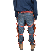 TTU404 Leather Split Leg Apron & Chaps, 40" L, Lava Brown